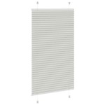 vidaXL Jaluzea plisată gri deschis 75x100cm Lățime țesătură 74,4 cm