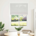 vidaXL Jaluzea plisată gri deschis 85x100cm Lățime țesătură 84,4 cm