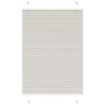vidaXL Jaluzea plisată gri deschis 85x100cm Lățime țesătură 84,4 cm