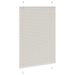 vidaXL Jaluzea plisată gri deschis 90x100cm Lățime țesătură 89,4 cm