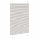 vidaXL Jaluzea plisată gri deschis 90x100cm Lățime țesătură 89,4 cm