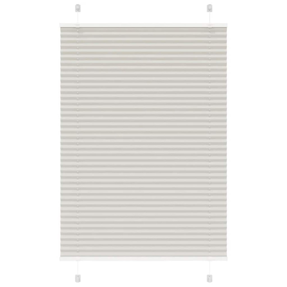 vidaXL Jaluzea plisată gri deschis 95x100 cm Lățime țesătură 94,4cm