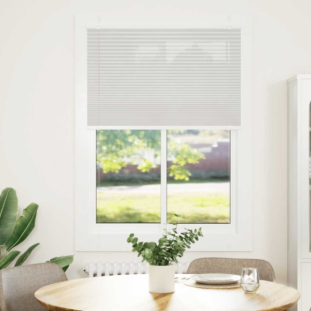 vidaXL Jaluzea plisată gri deschis 100x100cm Lățime țesătură 99,4cm