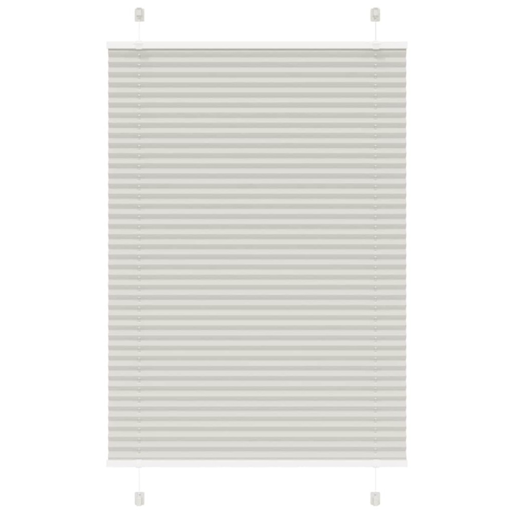 vidaXL Jaluzea plisată gri deschis 100x100cm Lățime țesătură 99,4cm