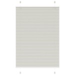 vidaXL Jaluzea plisată gri deschis 100x100cm Lățime țesătură 99,4cm