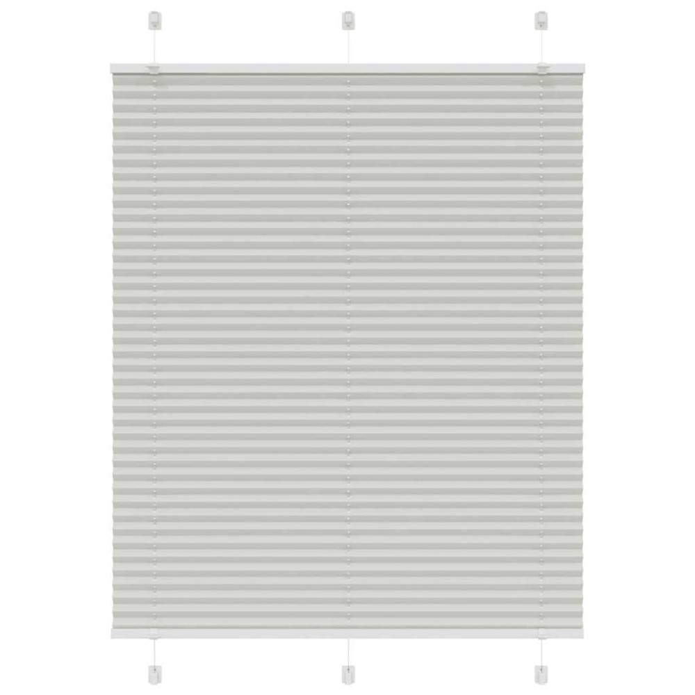 vidaXL Jaluzea plisată gri deschis 105x100 cm Lățime țesătură 104,4 cm