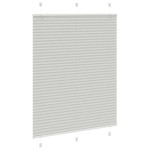 vidaXL Jaluzea plisată gri deschis 105x100 cm Lățime țesătură 104,4 cm