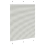 vidaXL Jaluzea plisată gri deschis 105x100 cm Lățime țesătură 104,4 cm