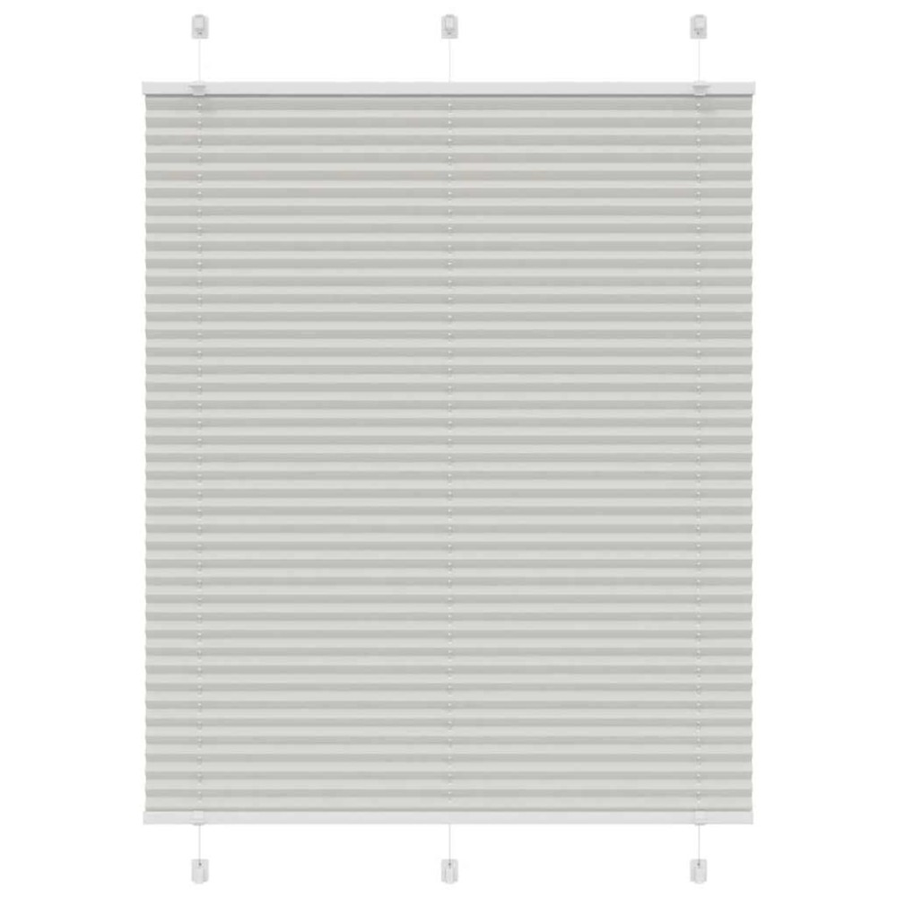 vidaXL Jaluzea plisată gri deschis 110x100 cm Lățime țesătură 109,4 cm