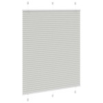 vidaXL Jaluzea plisată gri deschis 110x100 cm Lățime țesătură 109,4 cm
