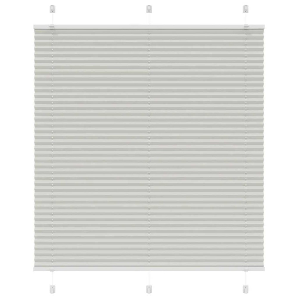vidaXL Jaluzea plisată gri deschis 115x100 cm Lățime țesătură 114,4 cm