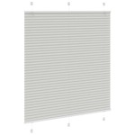 vidaXL Jaluzea plisată gri deschis 115x100 cm Lățime țesătură 114,4 cm