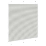 vidaXL Jaluzea plisată gri deschis 120x100 cm Lățime țesătură 119,4 cm