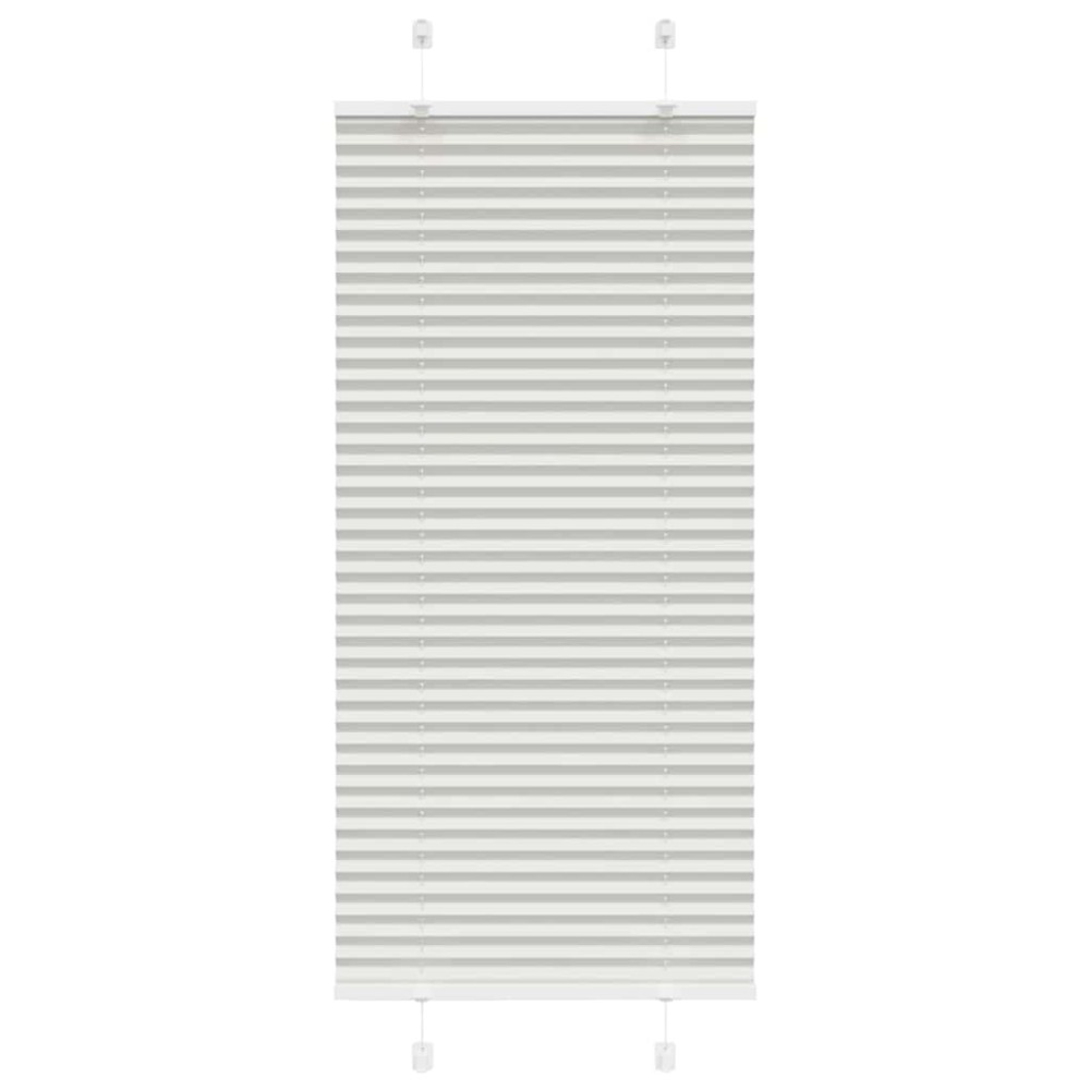 vidaXL Jaluzea plisată gri deschis 55x150 cm Lățime țesătură 54,4 cm