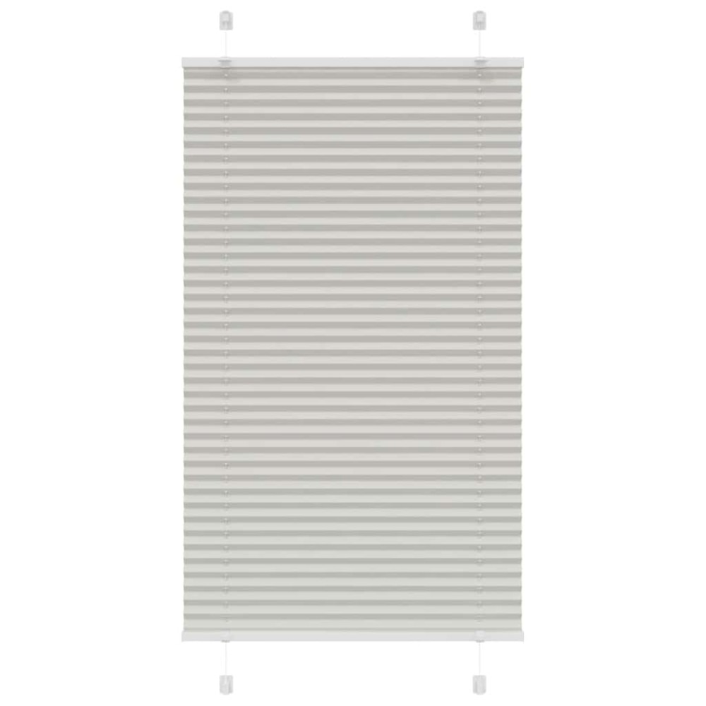 vidaXL Jaluzea plisată gri deschis 75x150cm Lățime țesătură 74,4 cm