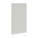 vidaXL Jaluzea plisată gri deschis 75x150cm Lățime țesătură 74,4 cm