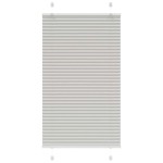 vidaXL Jaluzea plisată gri deschis 80x150cm Lățime țesătură 79,4 cm