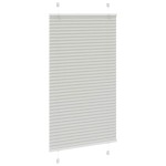 vidaXL Jaluzea plisată gri deschis 80x150cm Lățime țesătură 79,4 cm