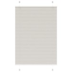 vidaXL Jaluzea plisată gri deschis 85x150cm Lățime țesătură 84,4 cm