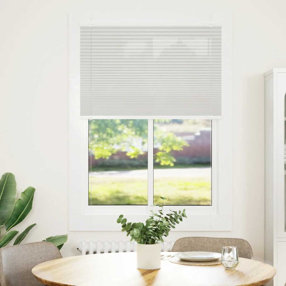 vidaXL Jaluzea plisată gri deschis 90x150cm Lățime țesătură 89,4 cm