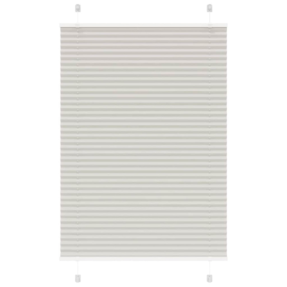 vidaXL Jaluzea plisată gri deschis 95x150 cm Lățime țesătură 94,4cm