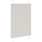 vidaXL Jaluzea plisată gri deschis 100x150cm Lățime țesătură 99,4cm