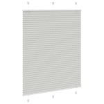 vidaXL Jaluzea plisată gri deschis 110x150 cm Lățime țesătură 109,4 cm