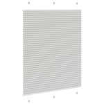 vidaXL Jaluzea plisată gri deschis 110x150 cm Lățime țesătură 109,4 cm