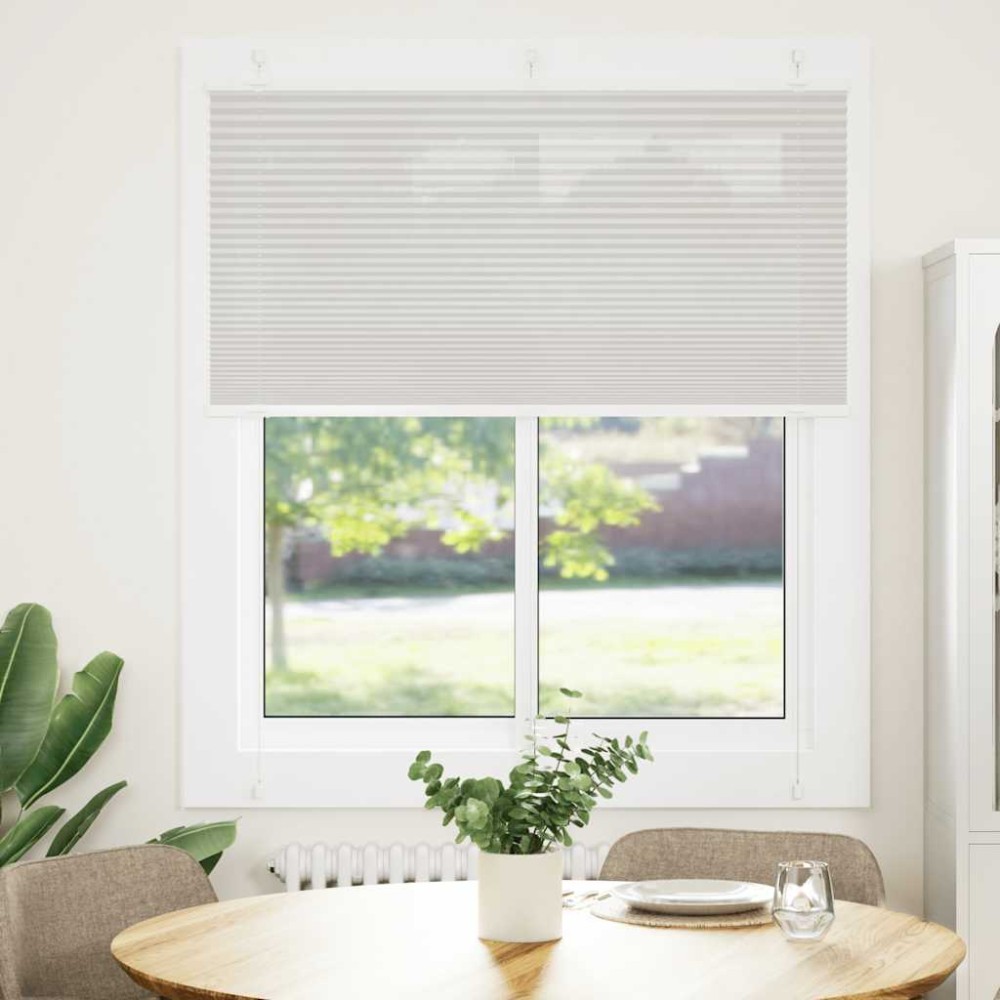 vidaXL Jaluzea plisată gri deschis 115x150 cm Lățime țesătură 114,4 cm
