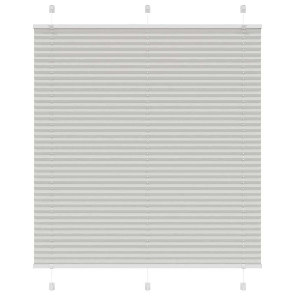 vidaXL Jaluzea plisată gri deschis 115x150 cm Lățime țesătură 114,4 cm