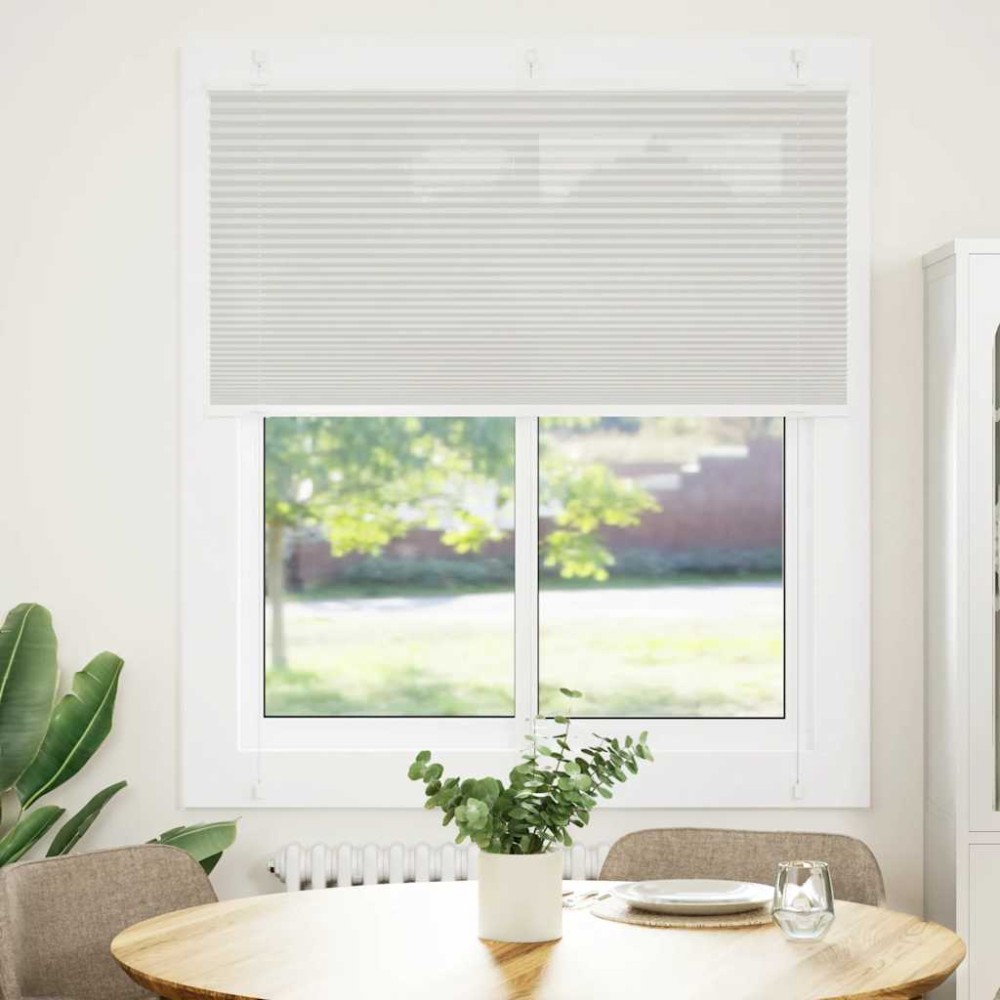 vidaXL Jaluzea plisată gri deschis 120x150 cm Lățime țesătură 119,4 cm