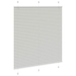 vidaXL Jaluzea plisată gri deschis 120x150 cm Lățime țesătură 119,4 cm