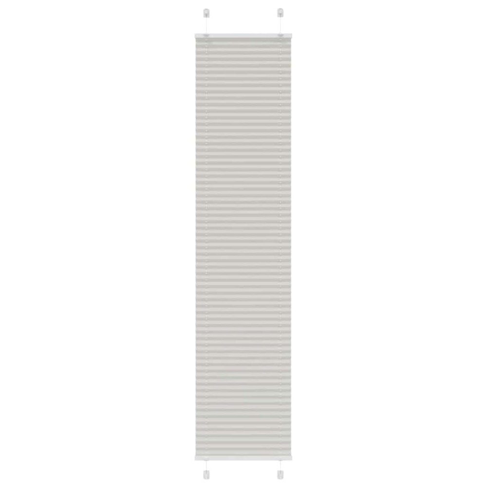 vidaXL Jaluză plisată gri deschis 50x200 cm Lățime țesătură 49,4 cm