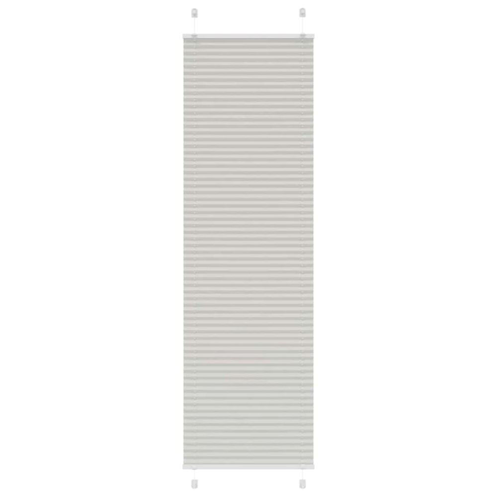 vidaXL Jaluzea plisată gri deschis 55x200 cm Lățime țesătură 54,4 cm