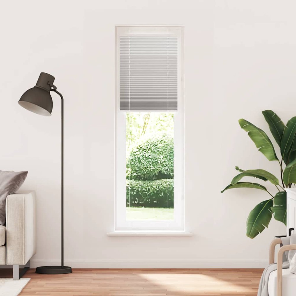 vidaXL Jaluzea plisată gri deschis 60x200 cm Lățime țesătură 59,4 cm