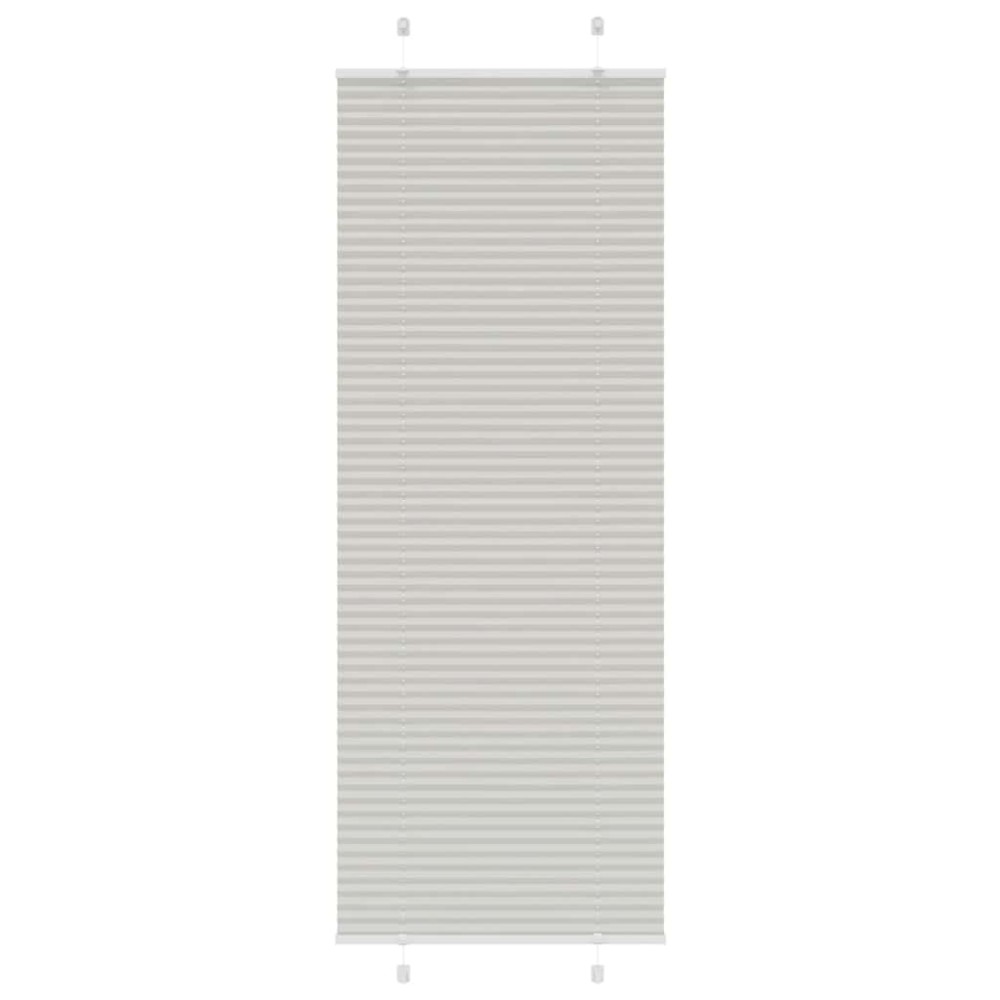vidaXL Jaluzea plisată gri deschis 80x200cm Lățime țesătură 79,4 cm