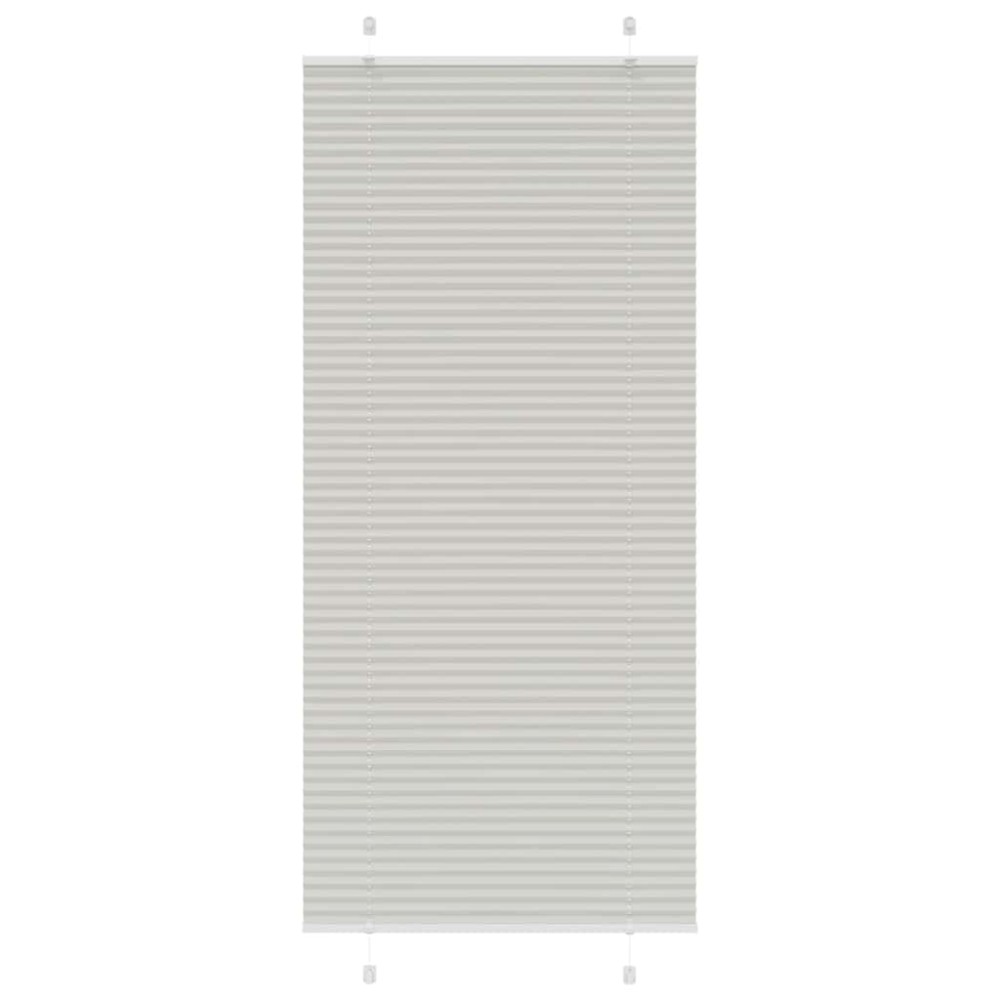 vidaXL Jaluzea plisată gri deschis 95x200 cm Lățime țesătură 94,4cm