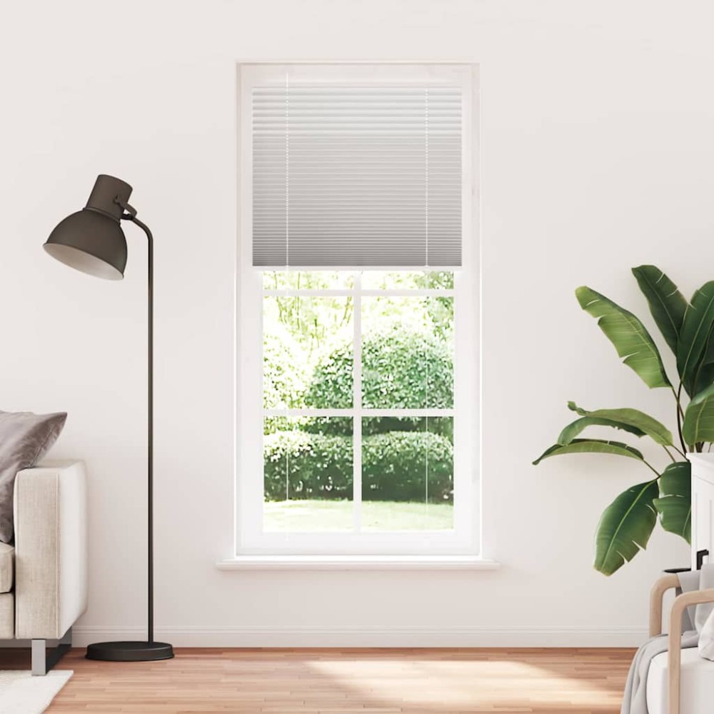 vidaXL Jaluzea plisată gri deschis 95x200 cm Lățime țesătură 94,4cm