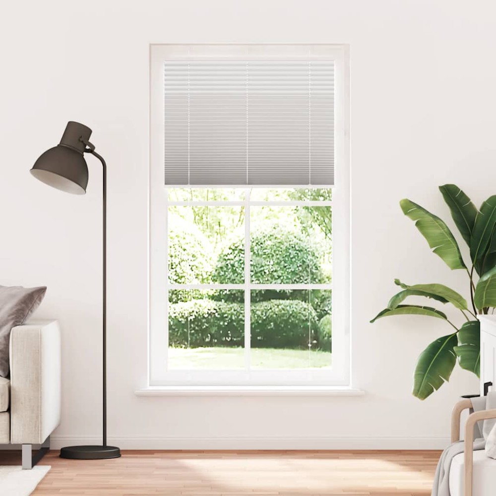 vidaXL Jaluzea plisată gri deschis 110x200 cm Lățime țesătură 109,4 cm