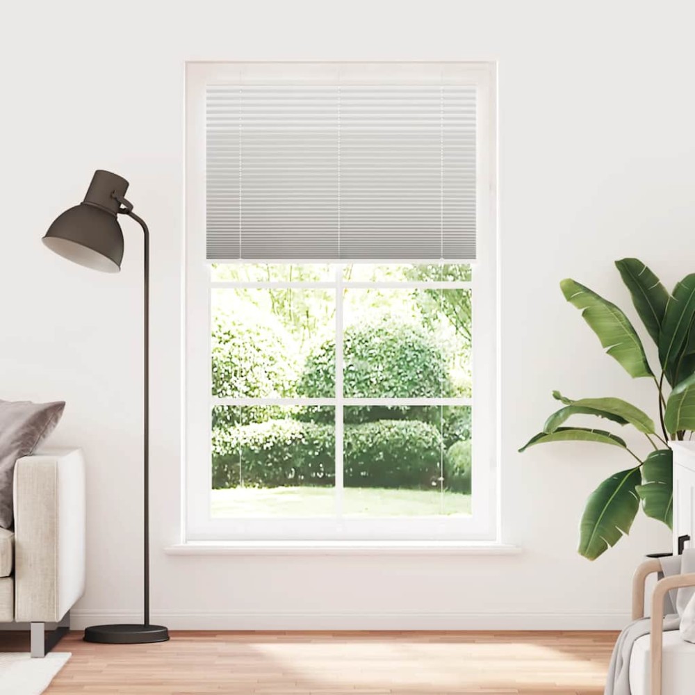 vidaXL Jaluzea plisată gri deschis 115x200 cm Lățime țesătură 114,4 cm