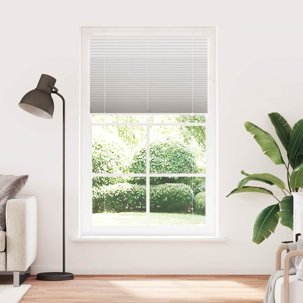 vidaXL Jaluzea plisată gri deschis 120x200 cm Lățime țesătură 119,4 cm