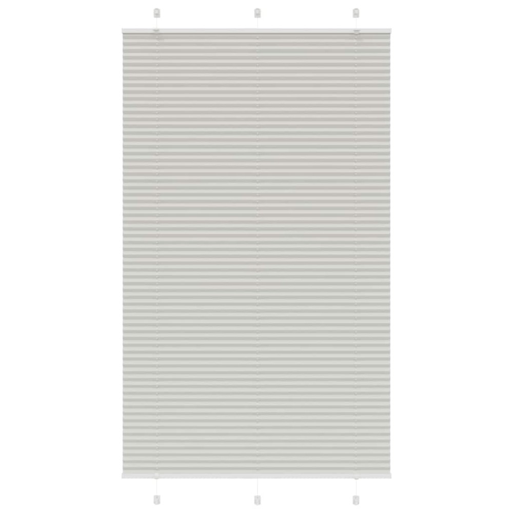 vidaXL Jaluzea plisată gri deschis 120x200 cm Lățime țesătură 119,4 cm