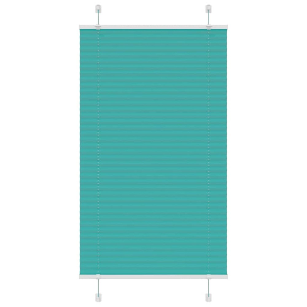 vidaXL Jaluzea plisată verde petrol 70x100 cm Lățime țesătură 69,4 cm