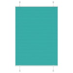 vidaXL Jaluzea plisată verde petrol 90x100cm Lățime țesătură 89,4 cm vidaXL Jaluzea plisată verde petrol 90x100cm Lățime țesătură 89,4 cm