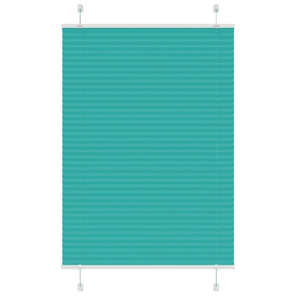 vidaXL Jaluzea plisată verde petrol 95x100 cm Lățime țesătură 94,4cm