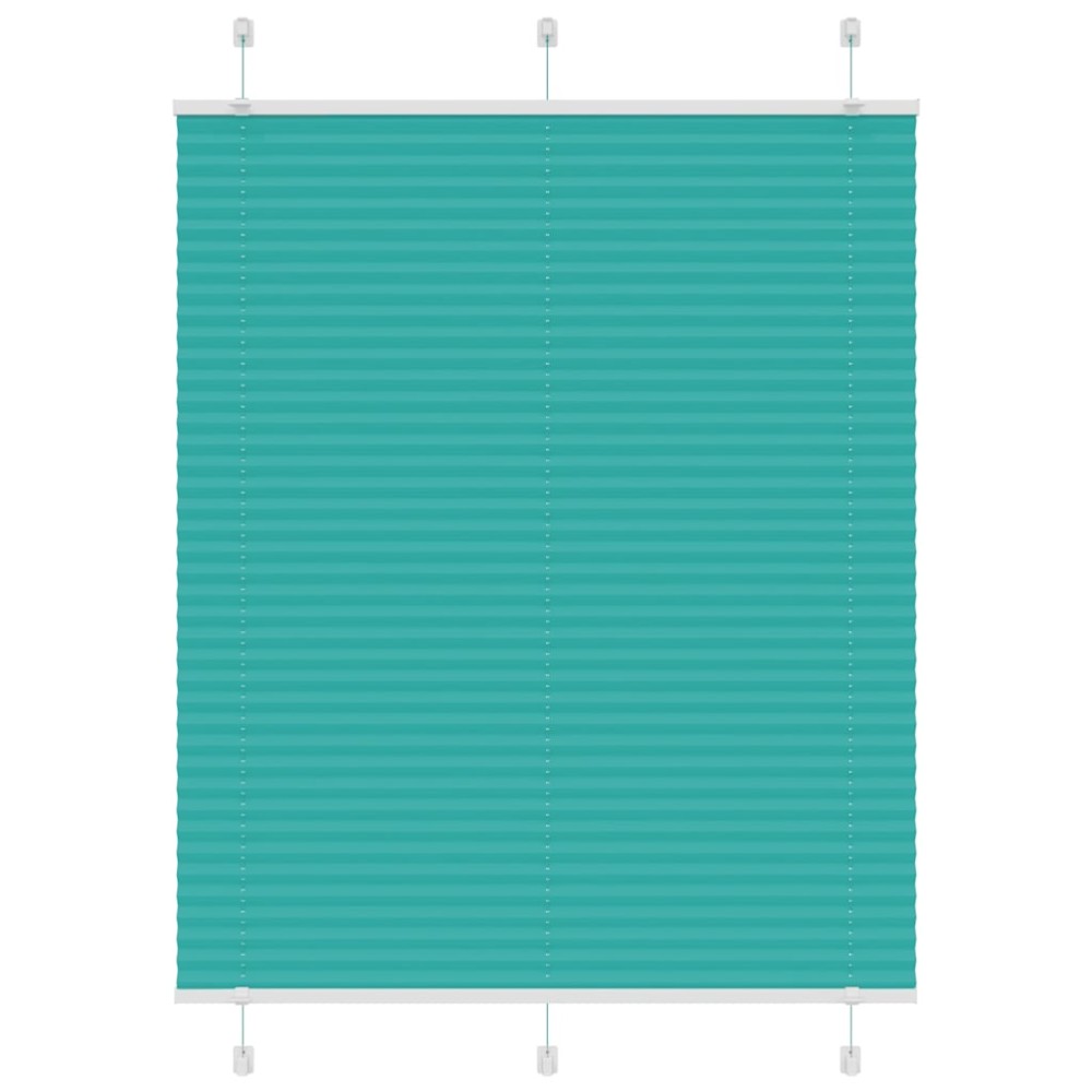 vidaXL Jaluzea plisată verde petrol 110x100 cm Lățime țesătură 109,4 cm