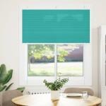vidaXL Jaluzea plisată verde petrol 115x100 cm Lățime țesătură 114,4 cm vidaXL Jaluzea plisată verde petrol 115x100 cm Lățime țesătură 114,4 cm