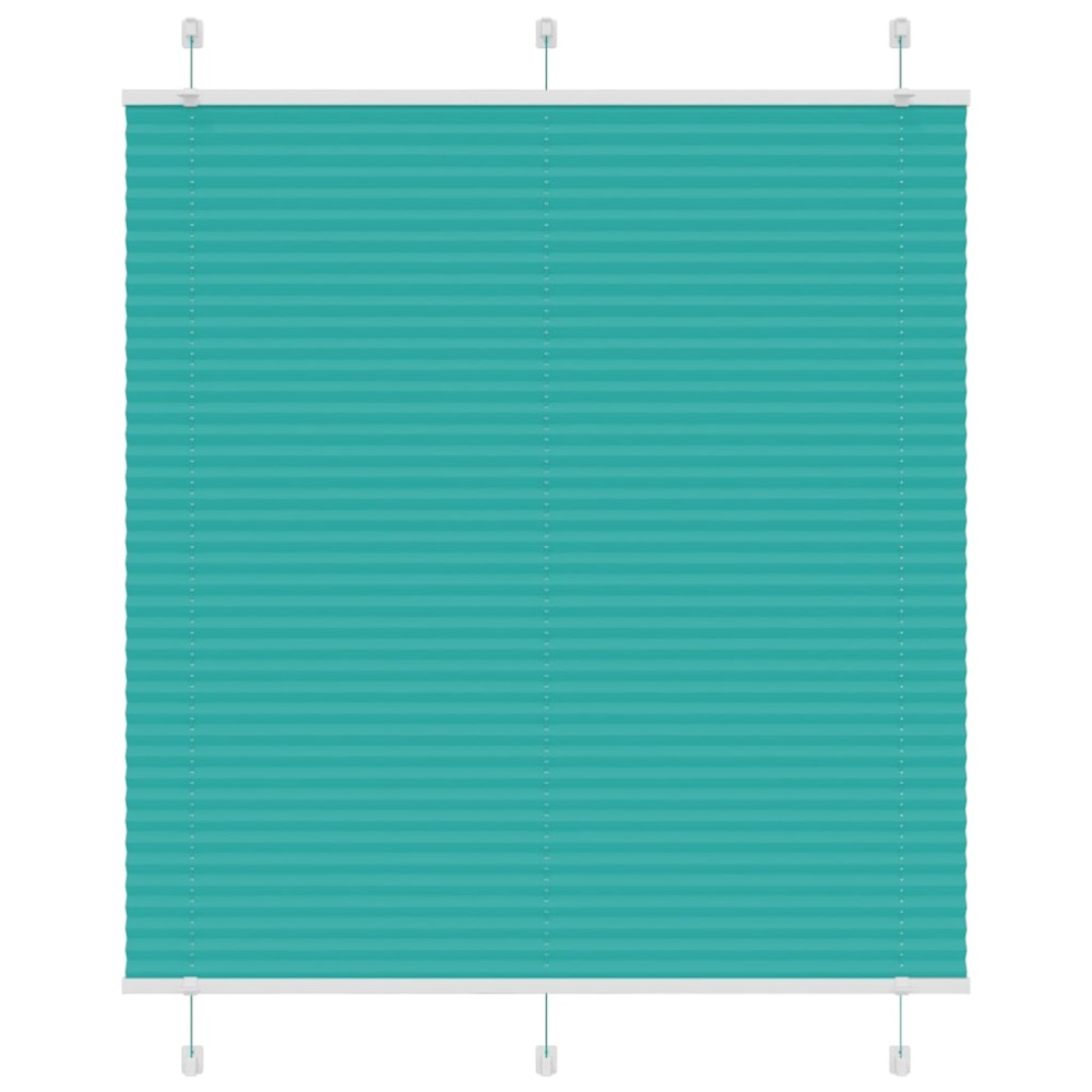 vidaXL Jaluzea plisată verde petrol 115x100 cm Lățime țesătură 114,4 cm