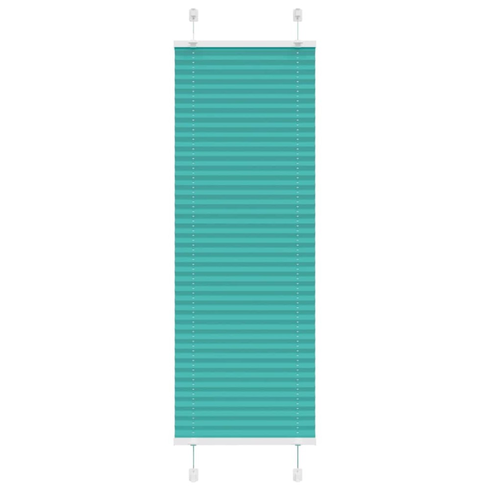 vidaXL Jaluzea plisată verde petrol 40x150 cm Lățime țesătură 39,4 cm