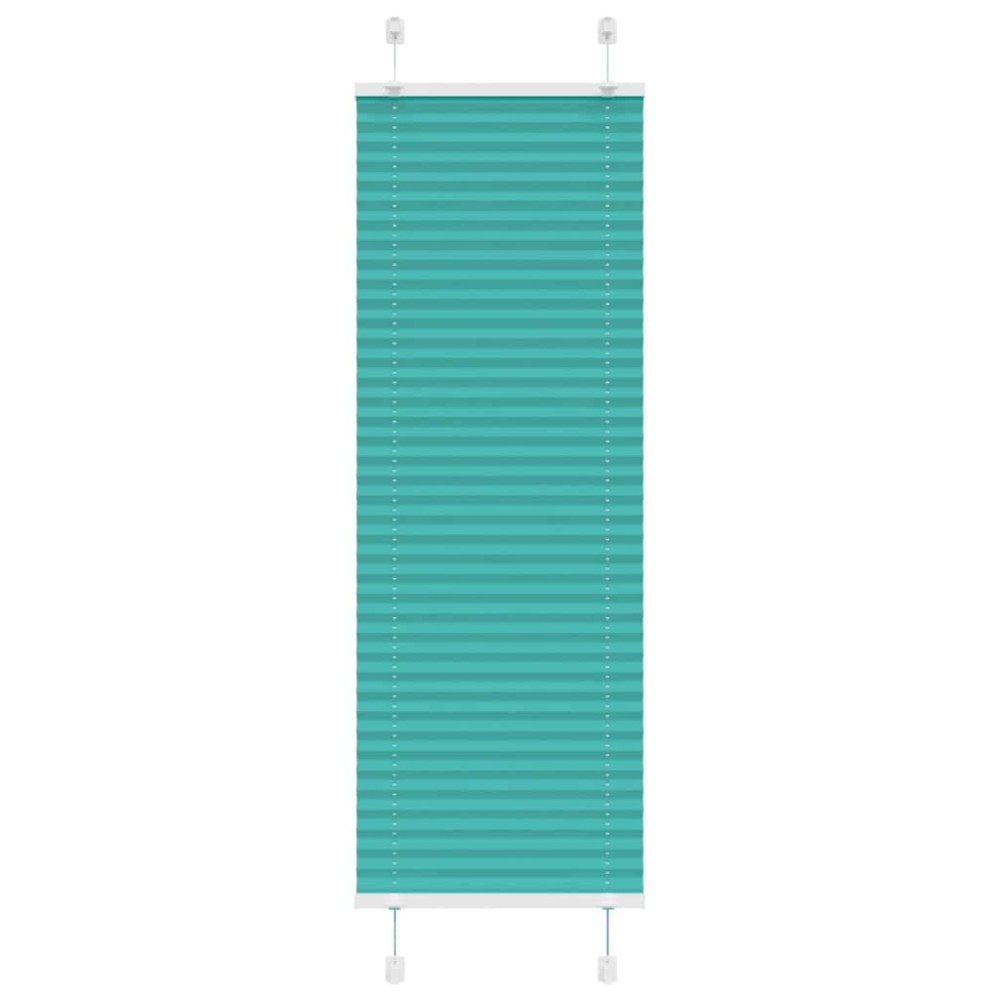 vidaXL Jaluzea plisată verde petrol 45x150 cm Lățime țesătură 44,4 cm